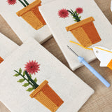 Punch Needle Mini Dahlias Rose