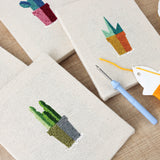 Punch Needle Mini Cactus Pastel