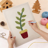 Punch Needle Plante Verte