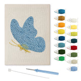 Punch Needle Papillon Bleu Clair
