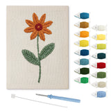 Punch Needle Marguerite Orange