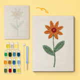 Punch Needle Marguerite Orange