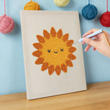 Punch Needle Soleil Souriant