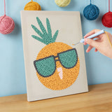 Punch Needle Ananas à Lunettes