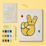 Punch Needle Signe Peace