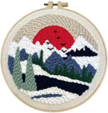 Punch Needle Baleine Bleue