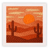 Kit Punch Needle - Terrasse Méditerranéenne avec Cadre