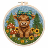 Punch Needle Vache
