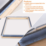 Cadre Punch Needle Carré en Bois