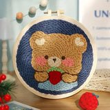 Punch Needle Chat de Noël