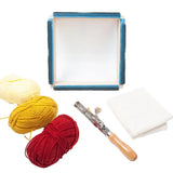 Cadre Punch Needle Carré en Bois