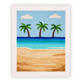 Kit Punch Needle - Plage aux Palmiers