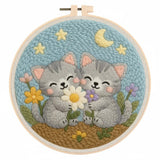Punch Needle Duo de Chats