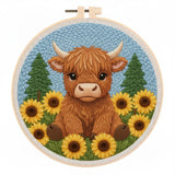 Punch Needle Vache