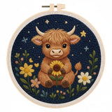 Punch Needle Vache