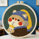 Kit Punch Needle - Chat Kawaii