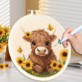 Punch Needle Vache