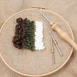 Set d'Aiguilles Punch Needle en Bois
