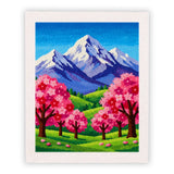 Kit Punch Needle - Montagne en Fleurs