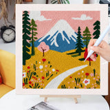 Kit Punch Needle - Montagne Fleurie
