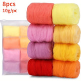 Palette de Laine Mèche - 8 Couleurs
