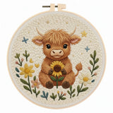 Punch Needle Vache