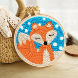 Punch Needle Chat de Noël