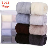 Palette de Laine Mèche - 8 Couleurs