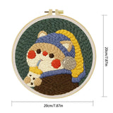 Kit Punch Needle - Chat Kawaii