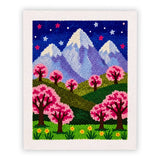 Kit Punch Needle - Mont Fuji Printanier