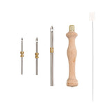 Set d'Aiguilles Punch Needle en Bois