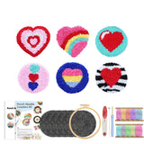 Kit Punch Needle - Dessous de Verre Coeur