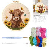 Punch Needle Vache