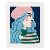 Kit Punch Needle - Portrait Élégant