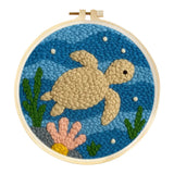 Kit Punch Needle - Tortue de Mer