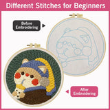 Kit Punch Needle - Chat Kawaii