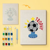 Punch Needle Trophée Football