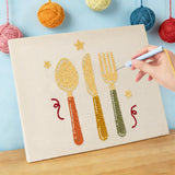 Punch Needle Couverts de Table