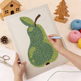 Punch Needle Poire Verte