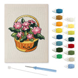 Punch Needle Panier de Fleurs
