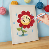 Punch Needle Fleur Souriante