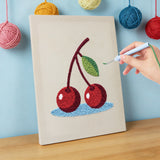 Punch Needle Cerises Rouges