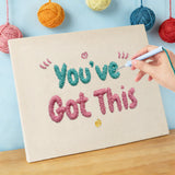 Punch Needle Message Motivant