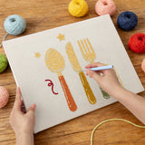Punch Needle Couverts de Table