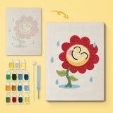 Punch Needle Fleur Souriante