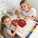 Punch Needle Tomates Rouges