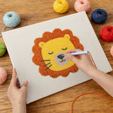 Punch Needle Lion