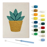 Punch Needle Aloe Vera
