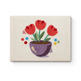 Punch Needle Tulipes en Pot