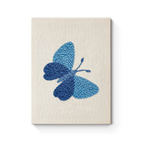 Punch Needle Papillon Bleu Foncé